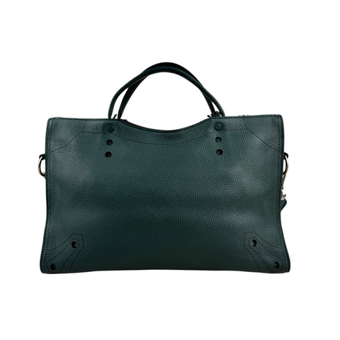 Balenciaga Leather Blackout City Bag