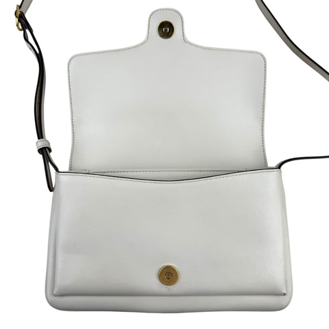 Gucci White Arli Leather Crossbody Bag