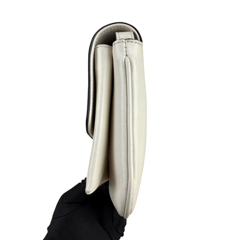 Gucci White Arli Leather Crossbody Bag