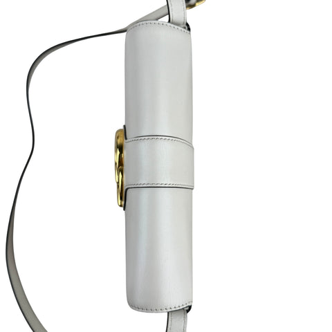 Gucci White Arli Leather Crossbody Bag