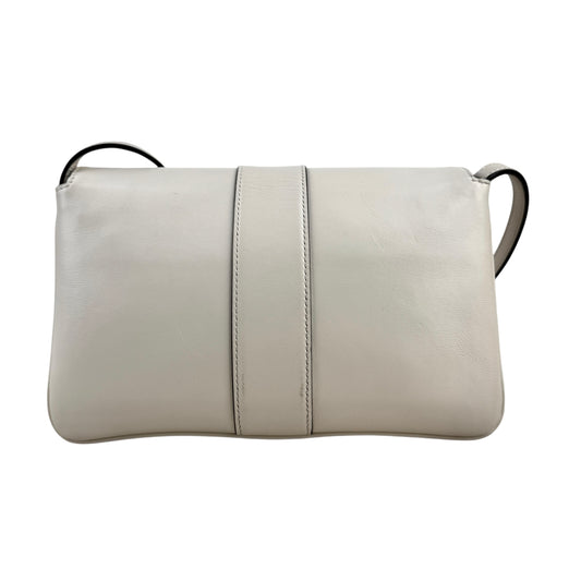 Gucci White Arli Leather Crossbody Bag