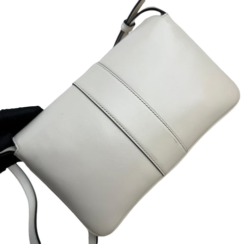 Gucci White Arli Leather Crossbody Bag