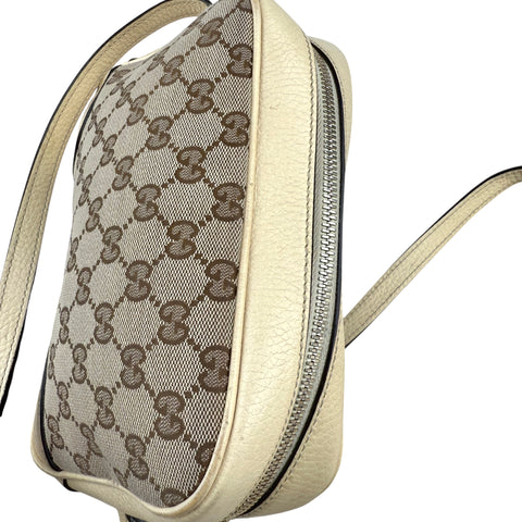 Gucci GG Canvas Bree Crossbody Beige