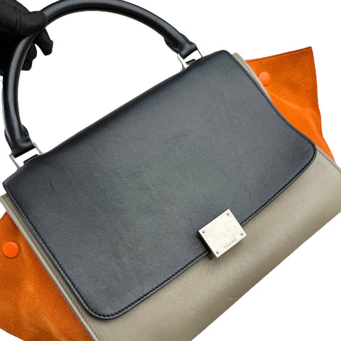 Celine Tricolor Trapeze Bag Leather handbag