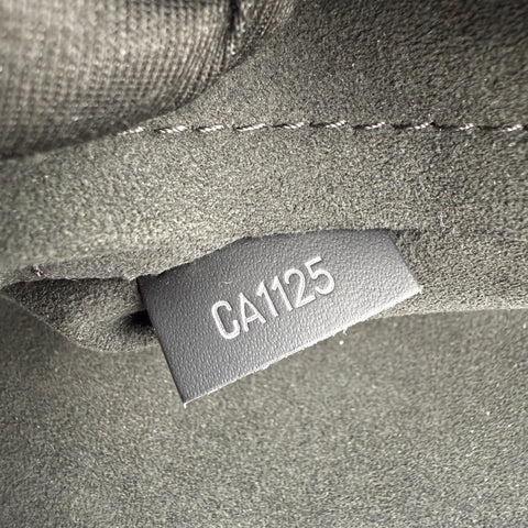 Louis Vuitton Cluny Microfiber Interior Shoulder Bag Black Leather