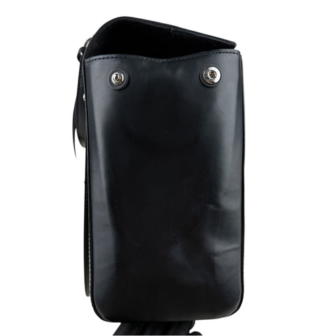 Louis Vuitton Cluny Microfiber Interior Shoulder Bag Black Leather