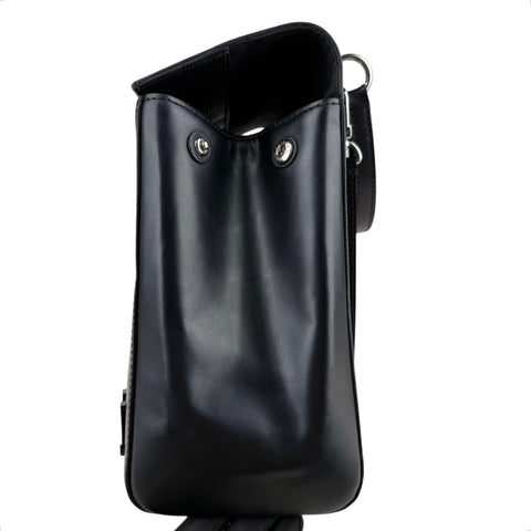 Louis Vuitton Cluny Microfiber Interior Shoulder Bag Black Leather