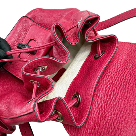 Gucci bamboo handle drawstring backpack