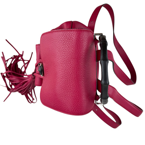 Gucci bamboo handle drawstring backpack