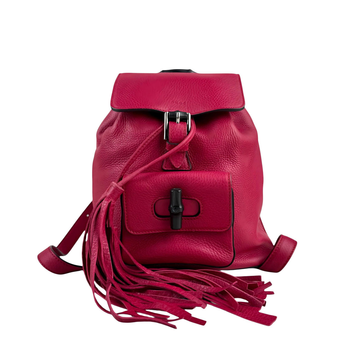Gucci bamboo handle drawstring backpack