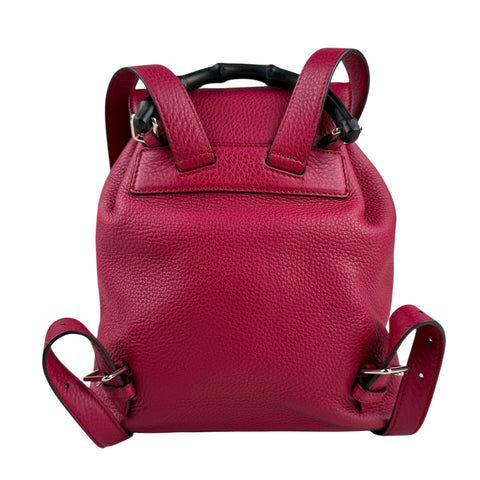 Gucci bamboo handle drawstring backpack