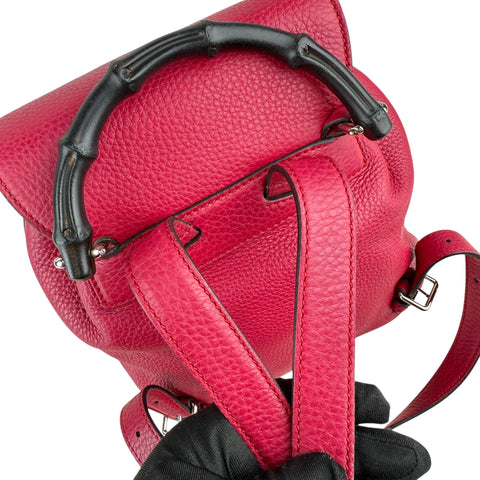 Gucci bamboo handle drawstring backpack