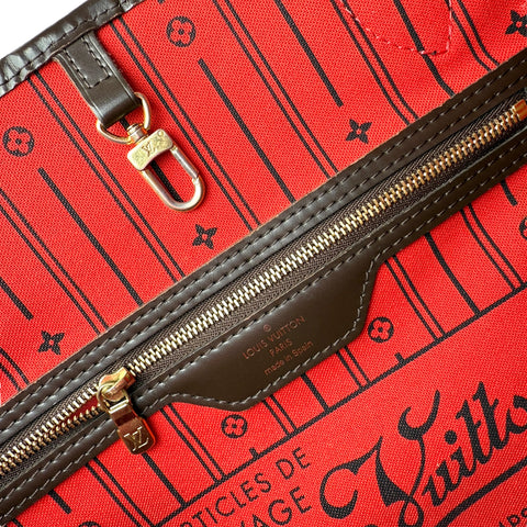 Louis Vuitton Neverfull Tote MM Brown Canvas