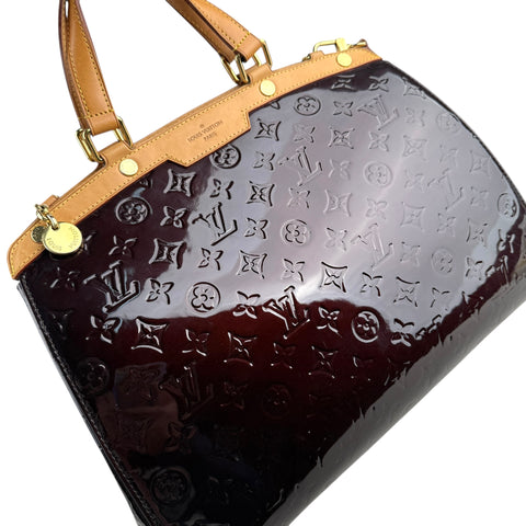 Louis Vuitton Bréa patent leather handbag