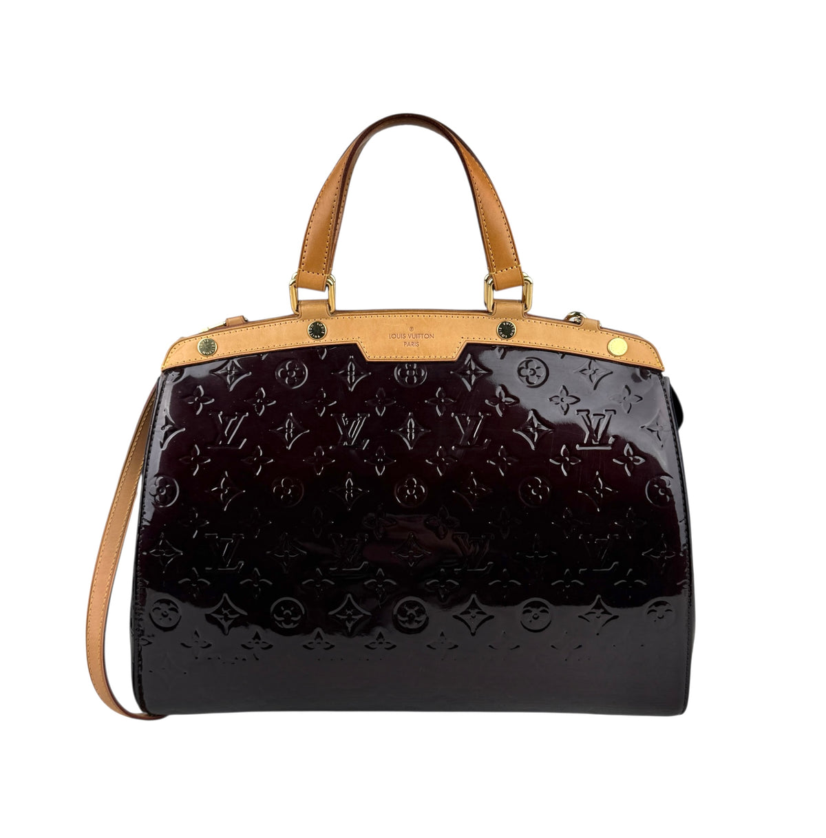 Louis Vuitton Bréa patent leather handbag