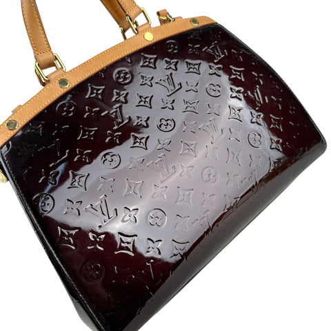 Louis Vuitton Bréa patent leather handbag