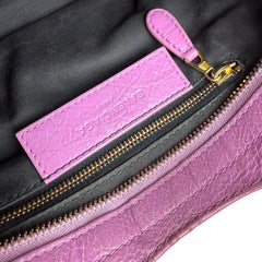 Pre-owned balenciaga-rose-berlingot-mini-gold-front-view
