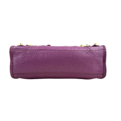 Pre-owned balenciaga-rose-berlingot-mini-gold-front-view