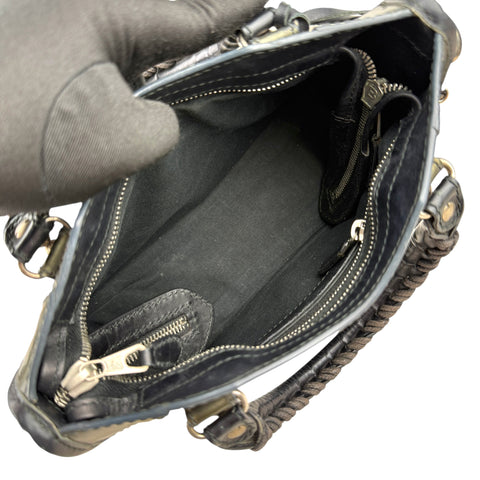 Balenciaga Mini City Matte Patent Leather