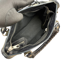Pre-owned balenciaga-mini-city-matte-patent-front-view