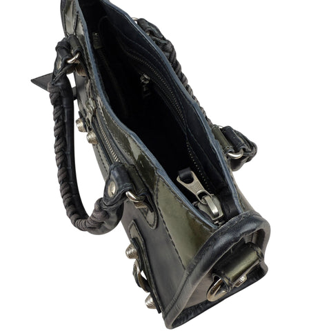 Balenciaga Mini City Matte Patent Leather