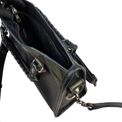 Pre-owned balenciaga-mini-city-matte-patent-front-view