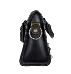 Pre-owned balenciaga-mini-city-matte-patent-front-view