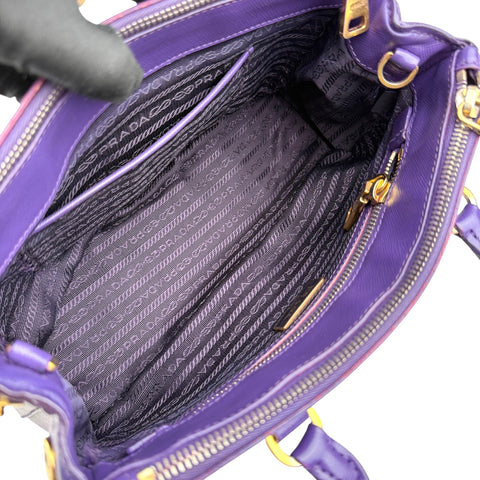 Prada Small Saffiano Galleria Double Zip Tote