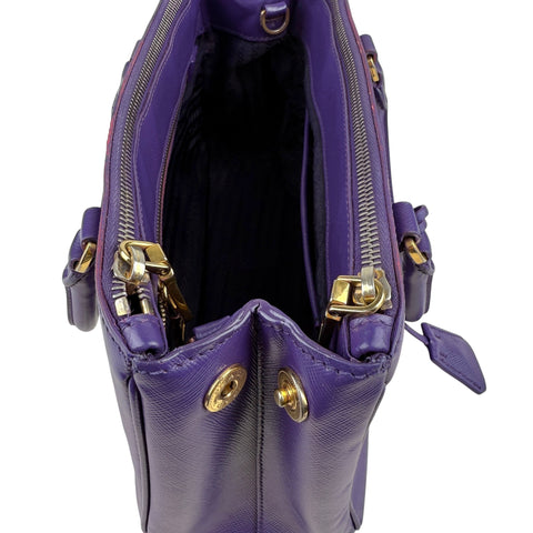 Prada Small Saffiano Galleria Double Zip Tote