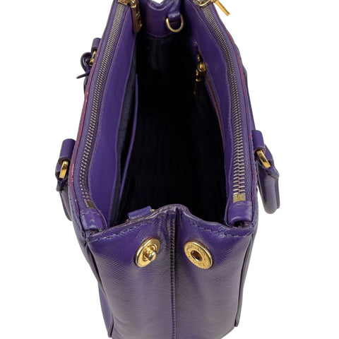 Prada Small Saffiano Galleria Double Zip Tote