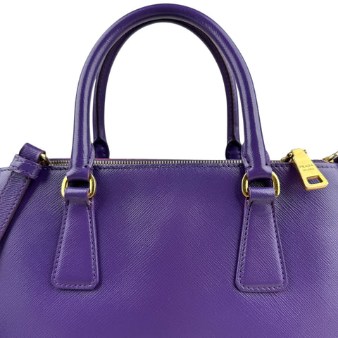 Prada Small Saffiano Galleria Double Zip Tote