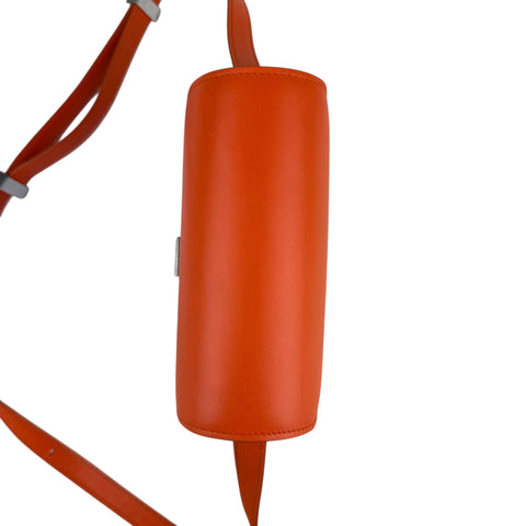 Céline Celine Classic Box Small Leather Shoulder Bag in Orange