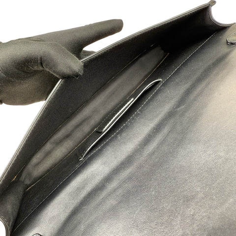 Dior Lady Dior Pouch Black Patent Cannage Calfskin