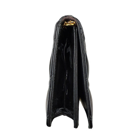 Dior Lady Dior Pouch Black Patent Cannage Calfskin