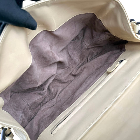 Bottega Veneta Beige Intrecciato Leather Rialto Shoulder Bag