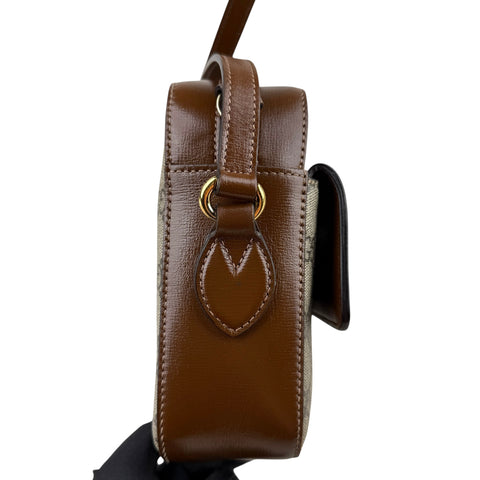 Gucci 1955 Horsebit Gg Supreme Shoulder Bag