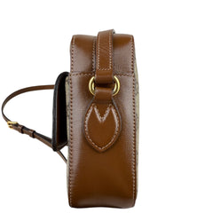 Pre-owned Gucci 1955 Horsebit Gg Supreme Shoulder Bag shoulder bag