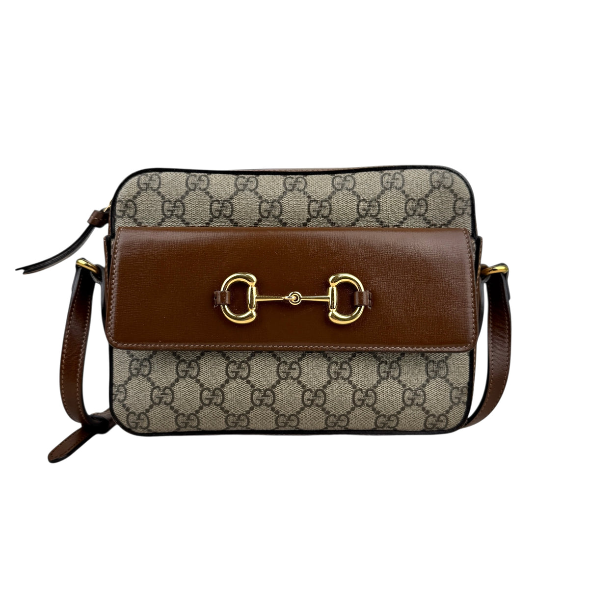 Gucci 1955 Horsebit Gg Supreme Shoulder Bag