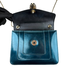 Pre-owned bvlgari-serpenti-forever-patent-crossbody-front-view