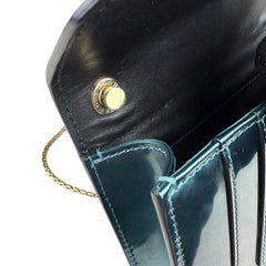 Pre-owned bvlgari-serpenti-forever-patent-crossbody-front-view