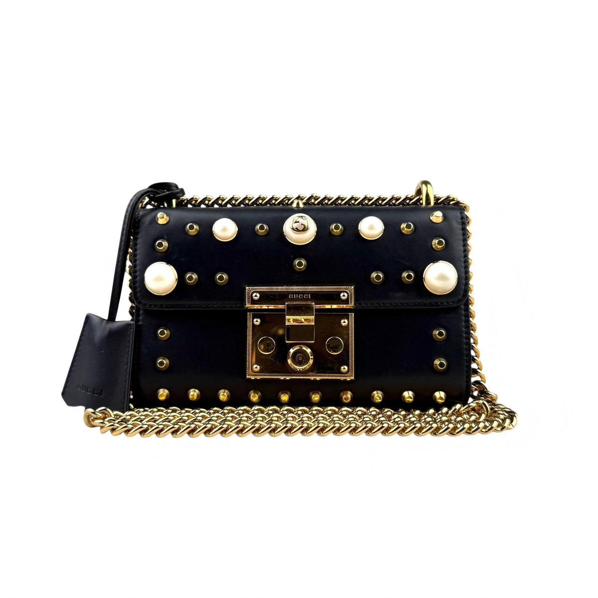 Gucci Padlock Studded Bag