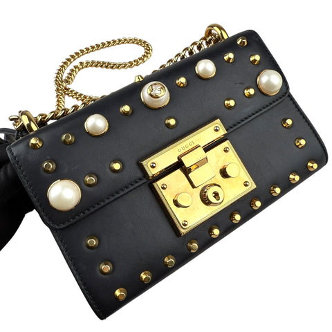 Gucci Padlock Studded Bag