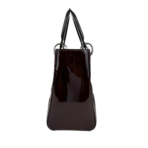Dior Lady Dior patent leather handbag
