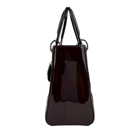 Dior Lady Dior patent leather handbag
