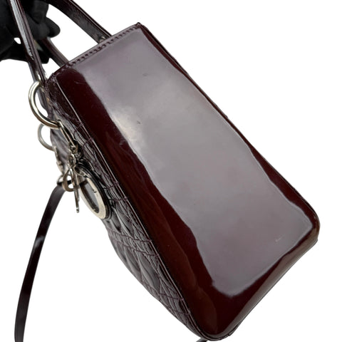 Dior Lady Dior patent leather handbag