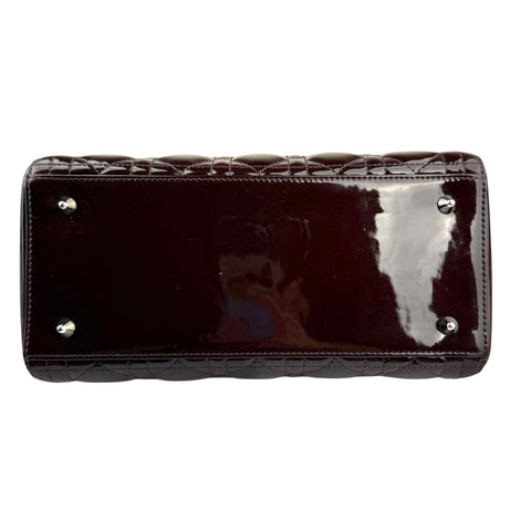 Dior Lady Dior patent leather handbag