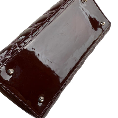 Dior Lady Dior patent leather handbag
