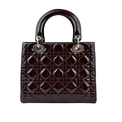 Dior Lady Dior patent leather handbag