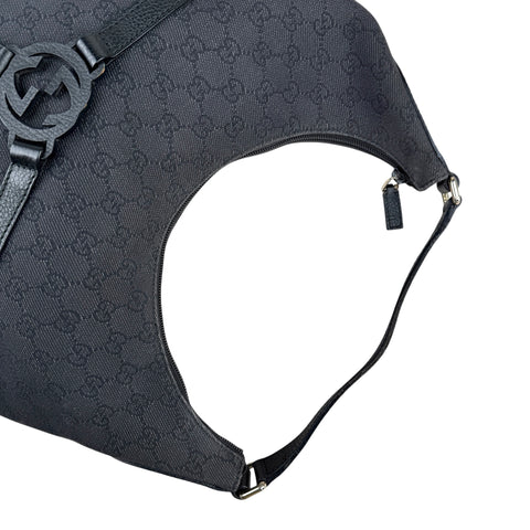 Gucci GG Canvas Reins Hobo Bag