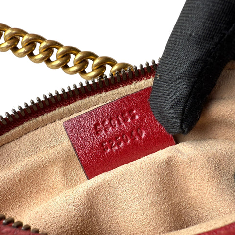 Gucci GG Marmont Double Zip Red Camera Bag